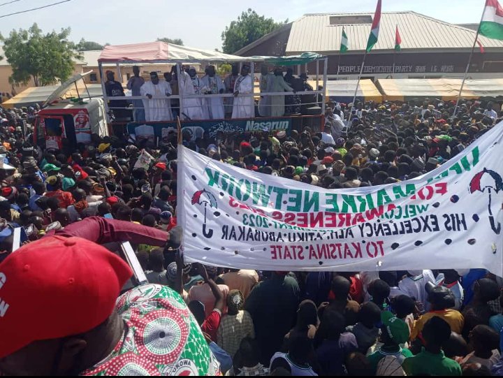 PdpUnderthirty's tweet photo. This is Baure LG.... All out to welcome @SenLadoDanmarke
Nd his campaign council for the purpose of Campaign. ATIKU/ LADO In Sha Allah. THANK YOU BAURE.... https://t.co/8dGP9hdtFq