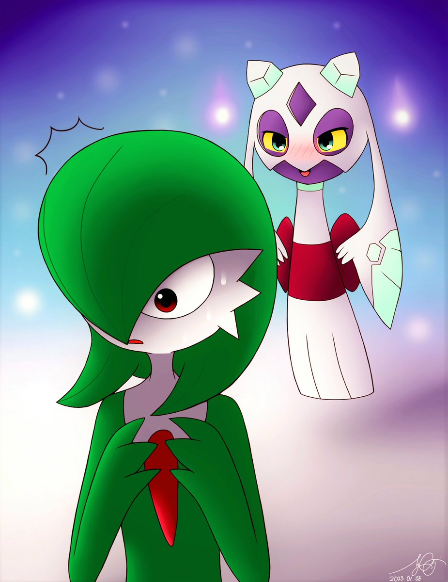 Seung Choi on X: Strolling in a Rainy Park #pokemon #gardevoir