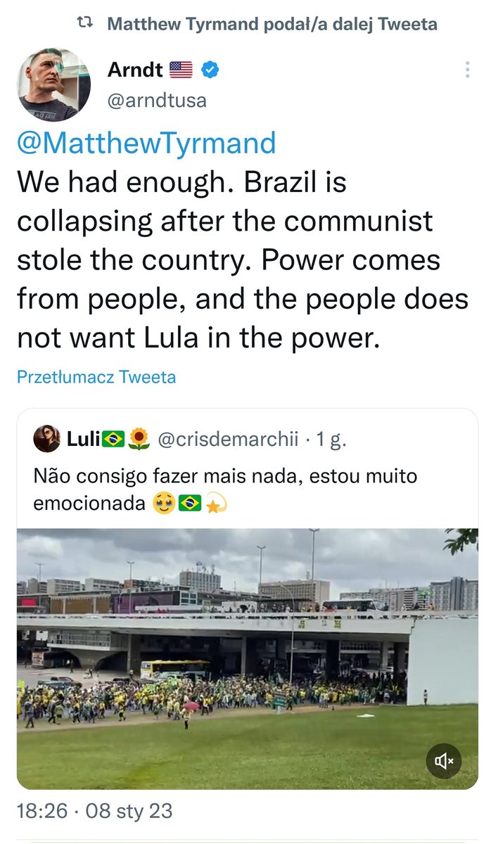 RP7514's tweet image. One of the accomplices in this situation are these American extremists #MatthewTyrmand #SteveBannon. They have a stake in instigating the attack on the Supreme Court and the Presidential Palace.
The FBI should have dealt with these individuals long ago.