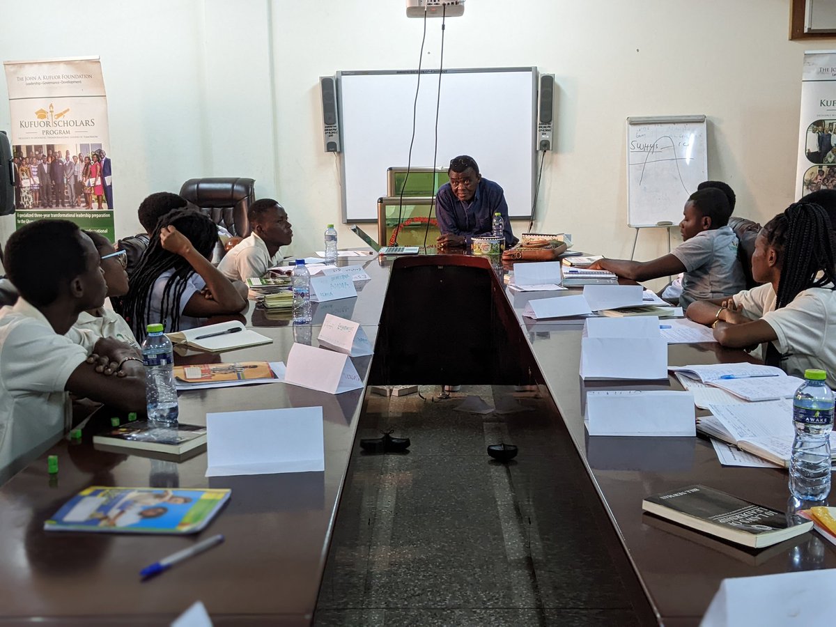 KSP Camp Day 11: For Ghana to work, we need to be leaders who have strong work ethics, encourage and take initiative, have a sense of urgency,  and be disciplined.  A Big Clap!, for Prof. Baffuor Agyeman-Duah for sharing such sage words of advice with us.