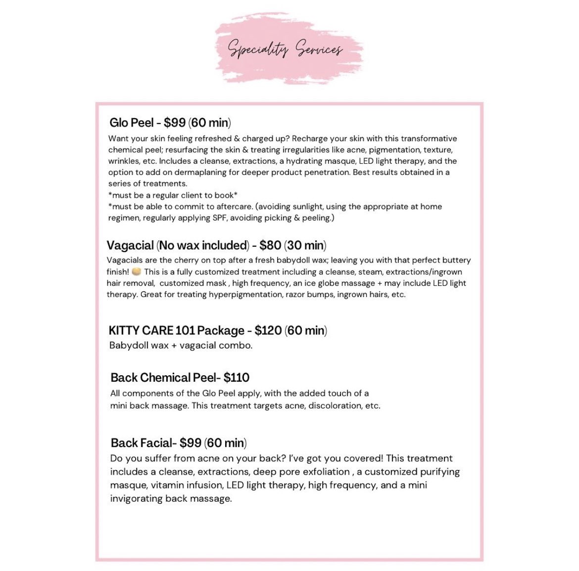 GLOSKINLAB's tweet image. new services +prices at the glo skin lab 
💓💵 vagaro.com/globypriyachan…