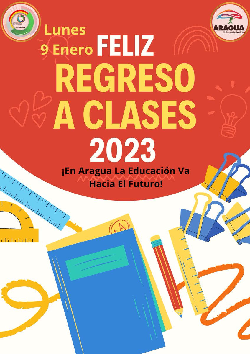 Con mucho entusiasmo y alegría nos preparamos para recibir este #9Ene a nuestros niños, niñas y jóvenes de la patria, para un regreso a clases lleno de nuevos aprendizajes acompañado de los maestr@s y seguir consolidando la educación del futuro.
#8Ener
<a href="/_LaAvanzadora/">Yelitze Santaella</a>