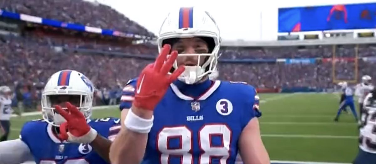 Anyone else think when you take the three and turn it on it sideways it looks like the buffalo on the side of the <a href="/BuffaloBills/">Buffalo Bills</a> helmet? Seems like a fitting tribute to <a href="/HamlinIsland/">𝐃𝐚𝐦𝐚𝐫 𝐇𝐚𝐦𝐥𝐢𝐧</a>  but what do I know... Seriously though, I'm just a <a href="/Chiefs/">Kansas City Chiefs</a> fan, what do I know? Lol