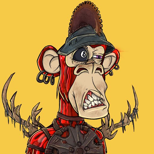 PsychoAape's tweet photo. #NewNFTProfilePic NFT by @Fityeth list my blue check mark to get this guy as my #Princesawblade #rubygang https://t.co/Th4X2oM5yD
