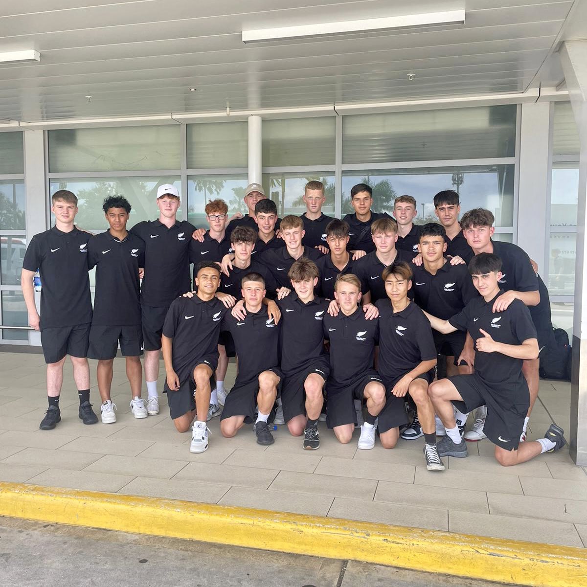 NZ_Football's tweet photo. Our U-17 team has arrived in Fiji ahead of the @OFCfootball U-17 Championship which starts this week 🇳🇿 https://t.co/wBv8PtFg7b