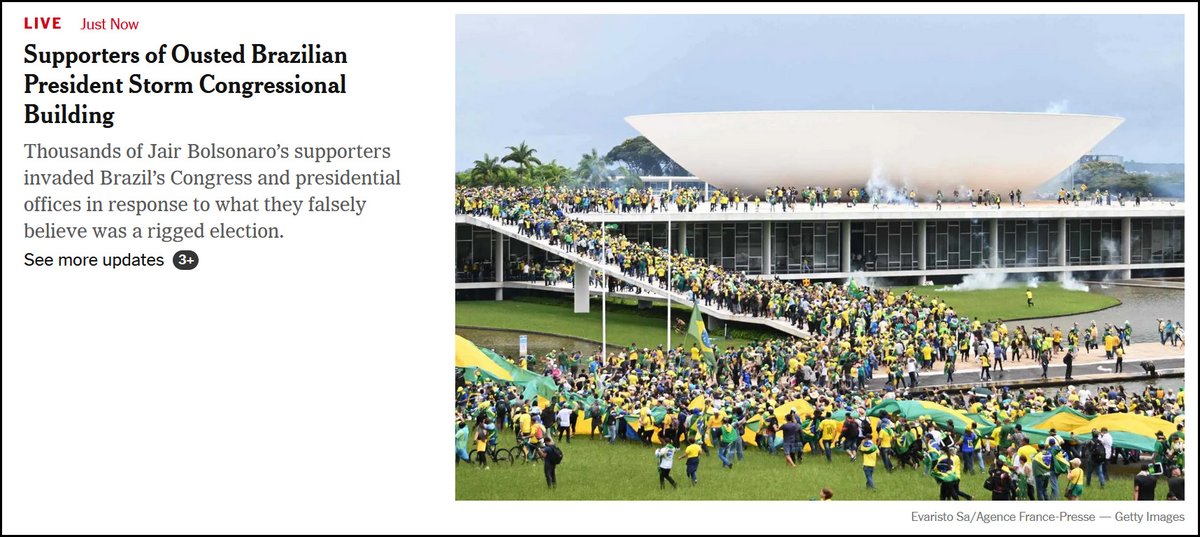 Kevin Drum on Twitter "Brazilian assholes celebrate anniversary of 1/6