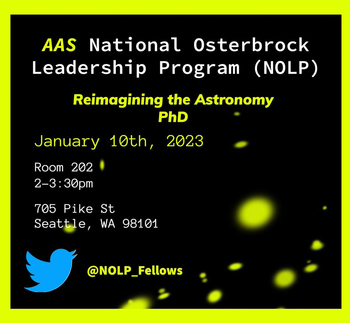 Our splinter session is coming up! Spread the word and join us to discuss how we can shape the astro PhD education of the future!