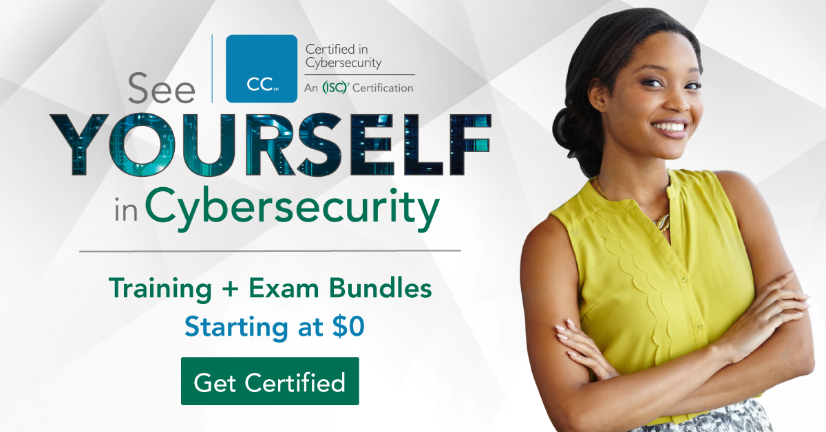 ISC2's tweet photo. Did you know? No work experience in #cybersecurity or formal education is required. If you’re a problem-solver with an analytical mindset, Certified in Cybersecurity (CC) is for you. 

Find out more: https://t.co/ClvSw6Re6n

#CybersecurityCertification https://t.co/DajF4i51Qg