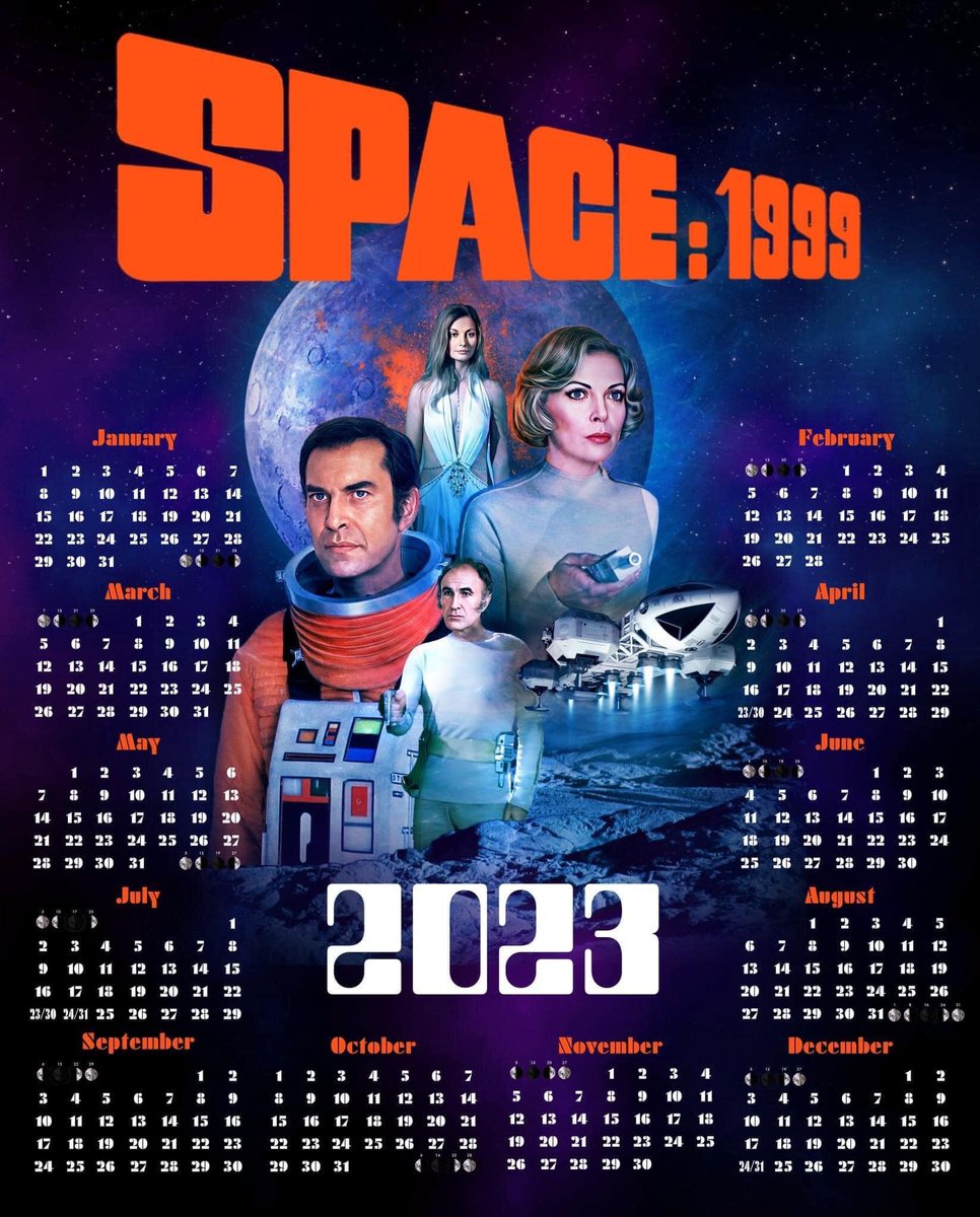 24 years ago the Moon was thrown out of Earth's orbit and is drifting through space ever since. 
#space1999 #moonbaseAlpha