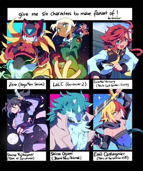 six fanart quest completed! 💫 