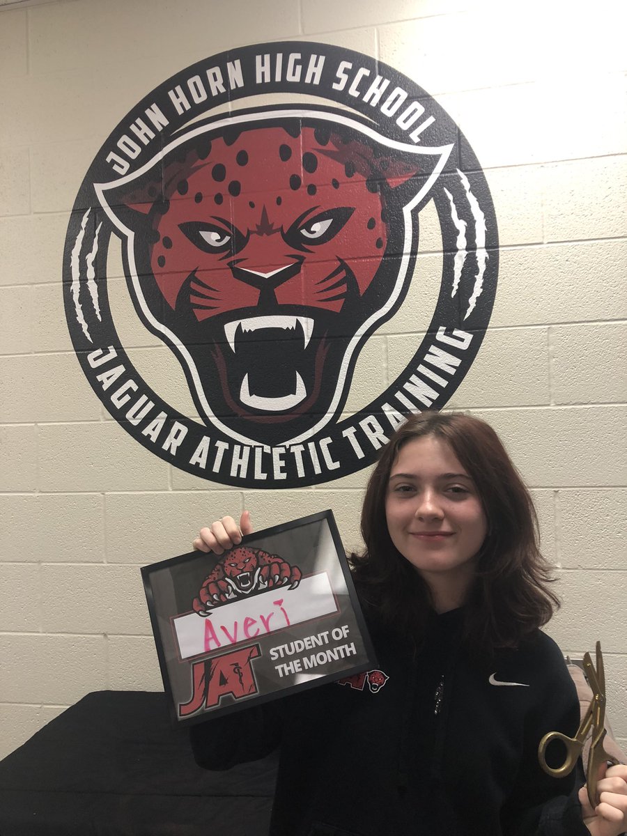 HornJATS's tweet photo. After a week back to school weโd like to congratulate @AveriGiles for earning #JAToftheMonth for December! Not only did she earn this honor but she earned the right to start the semester off with the #GoldenScissors โ๏ธ!! Congratulations Averi & keep #grinding and being #uncommon. https://t.co/RiRXwP0MJm