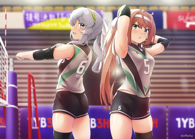 バレー部員アサちゃんとヤマちゃん 