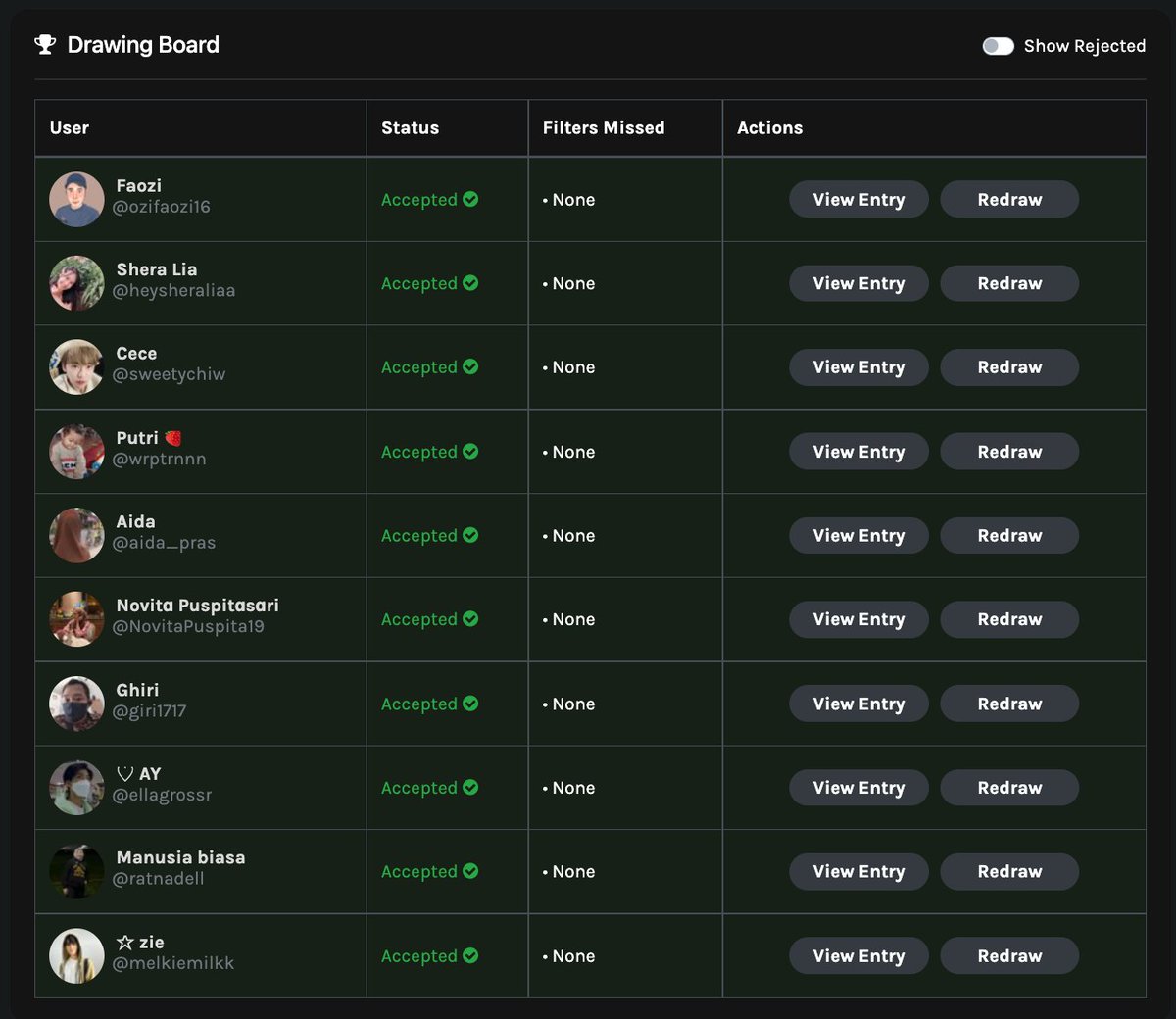 10 pemenang GA KIMBO 26-30 Des 22, hadiah @ Rp. 50.000 kirim data 24 jam atau hangus: <a href="/ozifaozi16/">Faozi</a> <a href="/heysheraliaa/">Shera Lia</a> <a href="/sweetychiw/">Cece</a> @wrptrnnn <a href="/aida_pras/">Aida</a> <a href="/NovitaPuspita19/">Novitɑ Puspitɑsɑri</a> <a href="/giri1717/">Ghiri</a> <a href="/ellagrossr/">♡ AY</a> <a href="/ratnadell/">Manusia biasa</a> <a href="/melkiemilkk/">☆ zie</a>

#Format: Nama, Nama GA, Nomor HP, Hadiah berupa apa, Nilai hadiah.