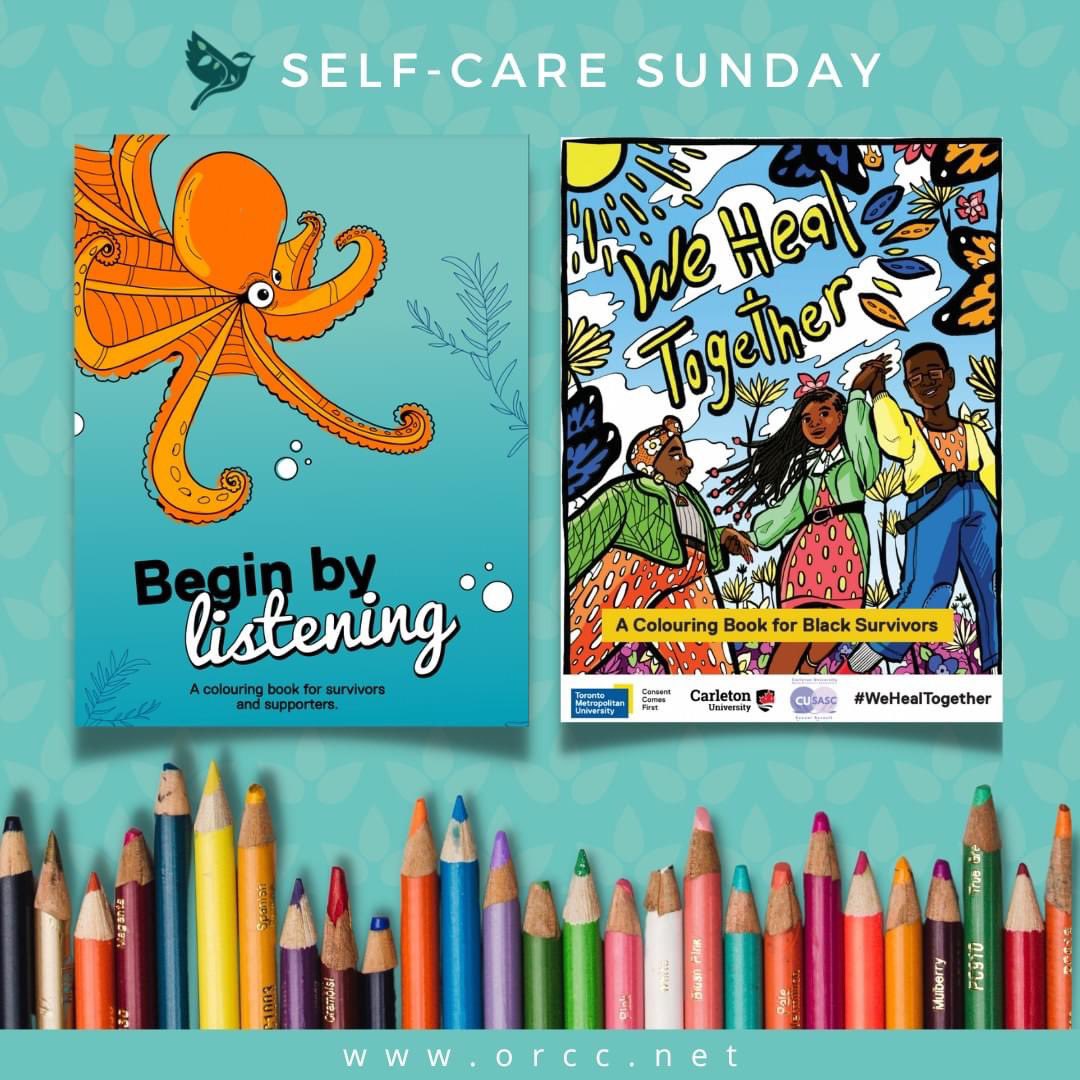 Spending time colouring can help to reduce stress and anxiety, improve sleep, and improve focus.

Online downloadable pages for survivors of sexual and gender-based violence and allies are available through the <a href="/ConsentComes1st/">Consent Comes First</a> website. torontomu.ca/sexual-violenc… 

#orccsupports