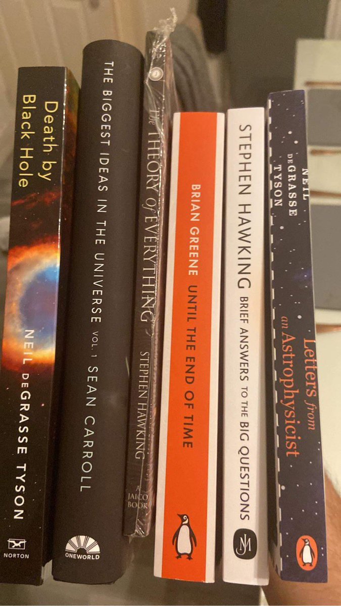 Fatstuff86's tweet image. A bit of light reading for next week @neiltyson @bgreene @seanmcarroll