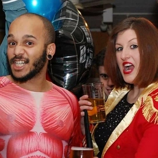 In other news, happy 40th birthday to my absolute favourite person in the world <a href="/andreasgwood/">Woody</a>. Here is a photo from his 30th birthday party to remind you all how we used to look, haha!