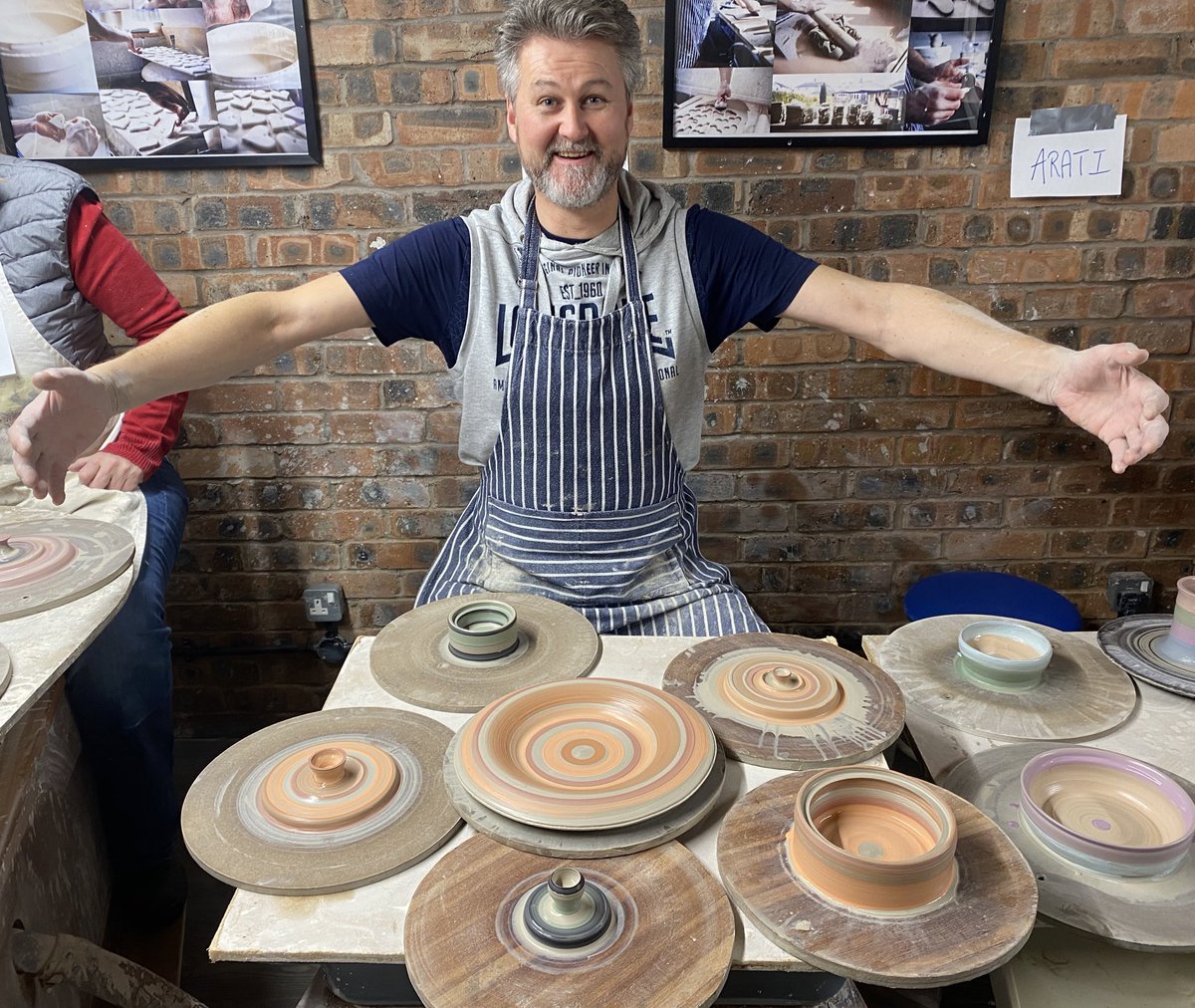 It’s time for the #TheGreatPotteryThrowDown it’s always great to see progress on the wheel. #learning #education #throwing #pottery #clay #potteryworkshop @UKGiftHour @UKBusinessHour @Pottrays @LovingStokePots