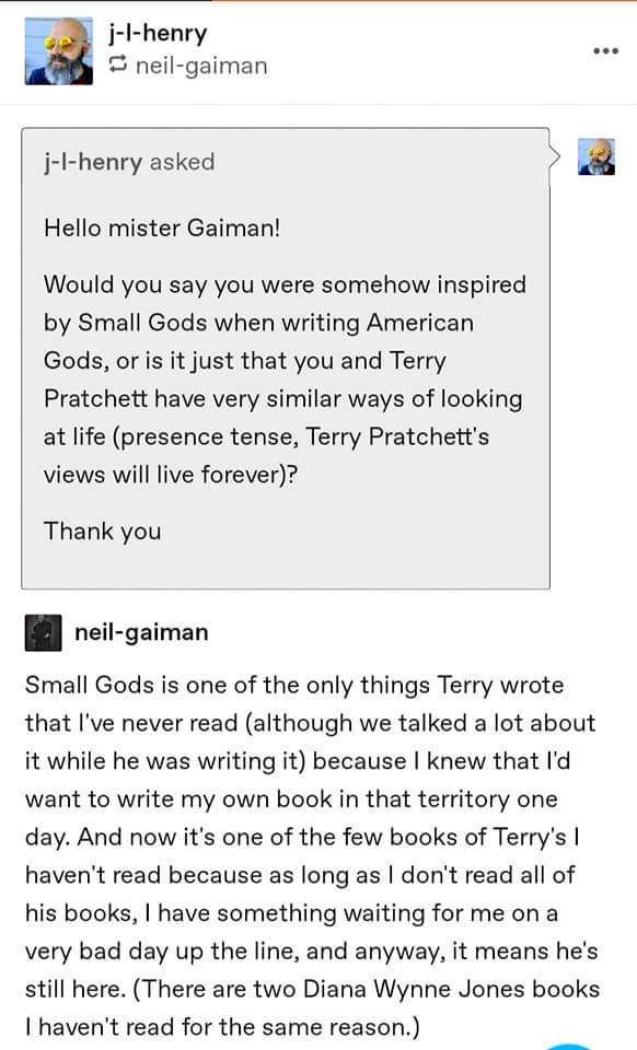 I'm not crying, you are 😭 #gnuterrypratchett