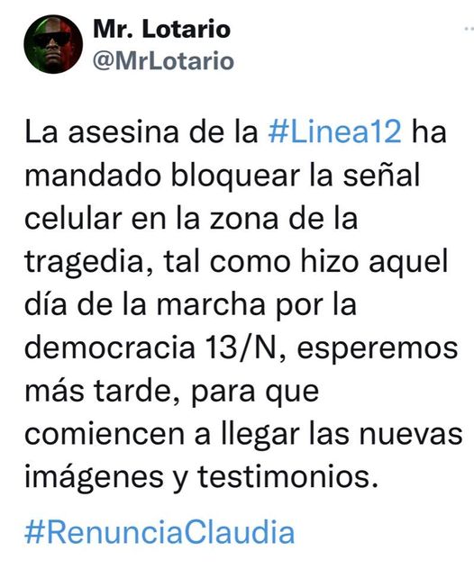 Bastardizando's tweet photo. #corcholata #Asesina #AsesinaDeLaLinea12 #RenunciaClaudia https://t.co/ckIG608OTR