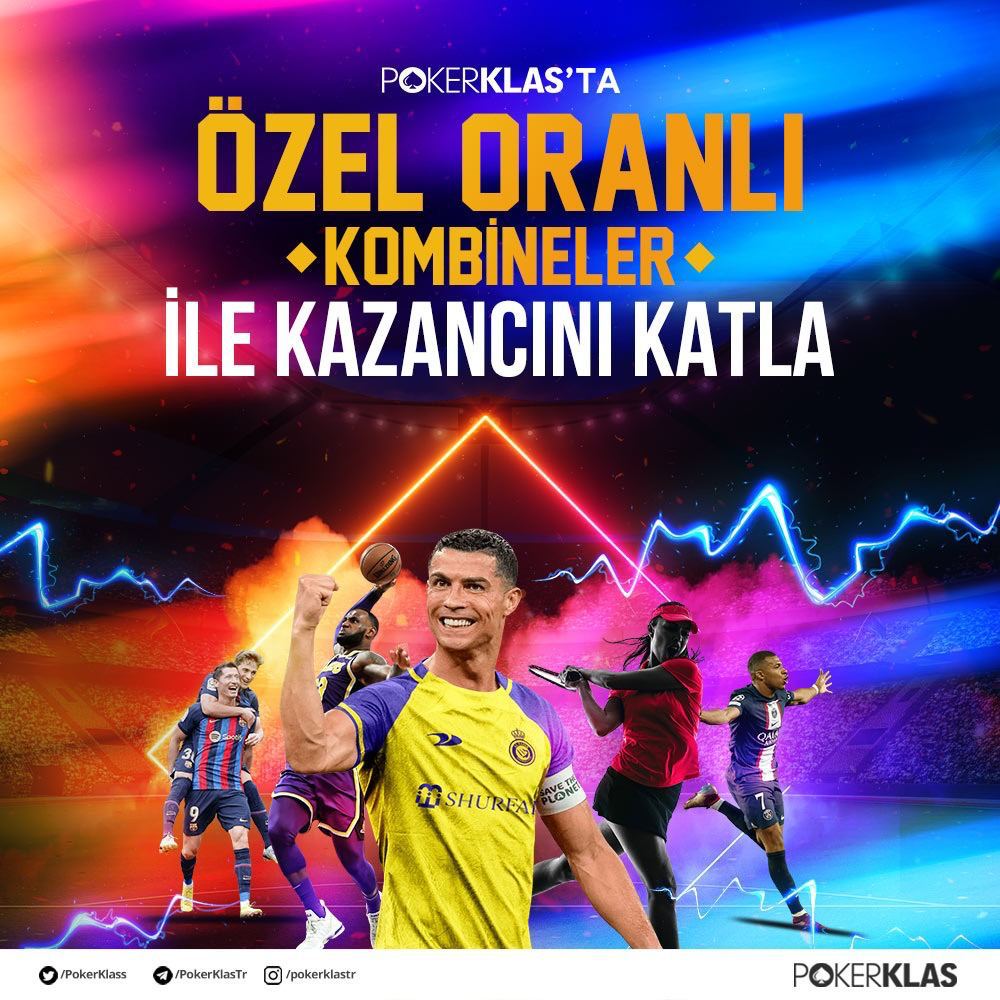 PokerKlass's tweet photo. ⚽️ Bahis krallarının tercihi PokerKlas! 

💰Arttırılmış özel oranlarla PokerKlas'dan bahsini al sende kazancını katla! https://t.co/FvdEr0b5JX
