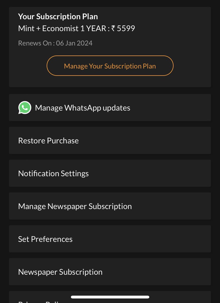 startupaman's tweet photo. @livemint Hey, I recently bought the premium subscription service which includes @livemint &amp; @TheEconomist. However, I am still bombarded with ads in the Mint App for iOS. Please refer to the attached screenshot for further clarification. https://t.co/8N4rtqWh0E