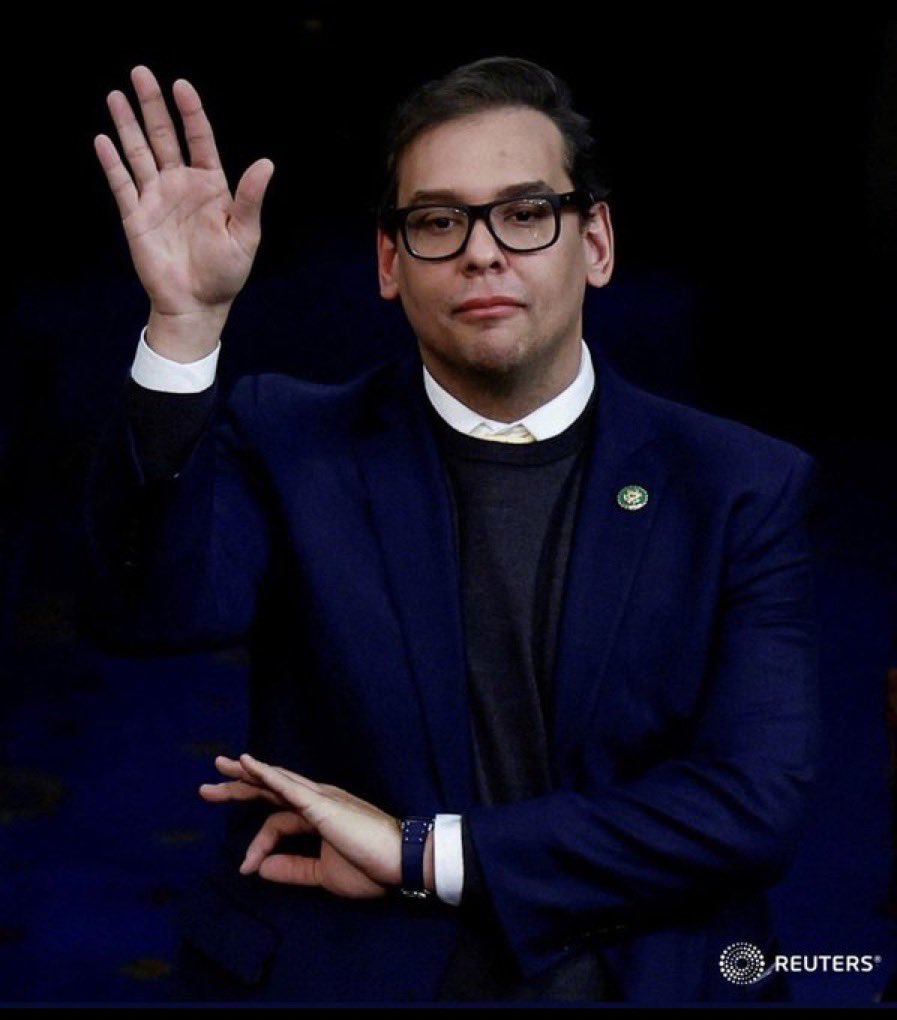 .@RepMalliotakis endorsed George Santos. She took money from his campaign. Everything about him is a lie. THEN he flashed the white power sign on the House floor. Through it all Nicole remained silent. RT to tell her to condemn Santos and give back his money!