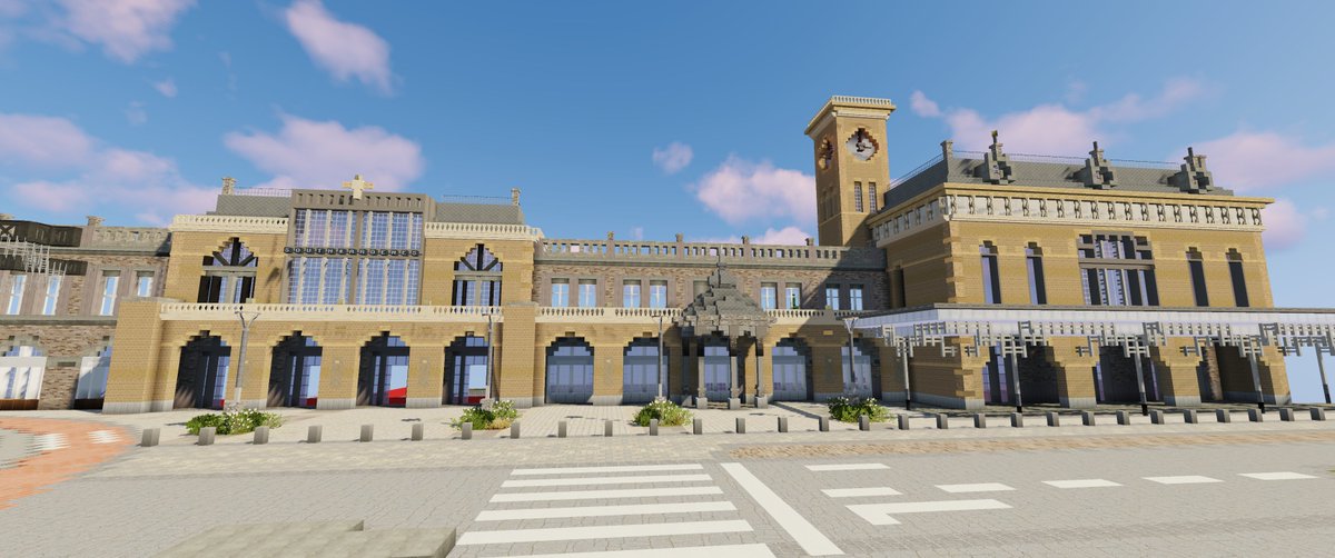 VinceDC3's tweet photo. new project ! 
brand new train station in the south of /warp Ardenes !
come visit on @amberstone_fr https://t.co/R7CGt2lQEE