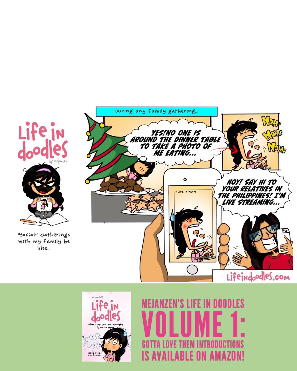 mejanzen's tweet photo. Social Gatherings with my family be like: https://t.co/HIXyxDiyeM
#momcomics #momcomic #lifeindoodles #momartist
#comics #comic #momlifebelike #artistsoninstagram #filipinocanadian #booksofinstagram #filipinoauthors #selfpublishing #solopreneur https://t.co/SN3vaCTgDW