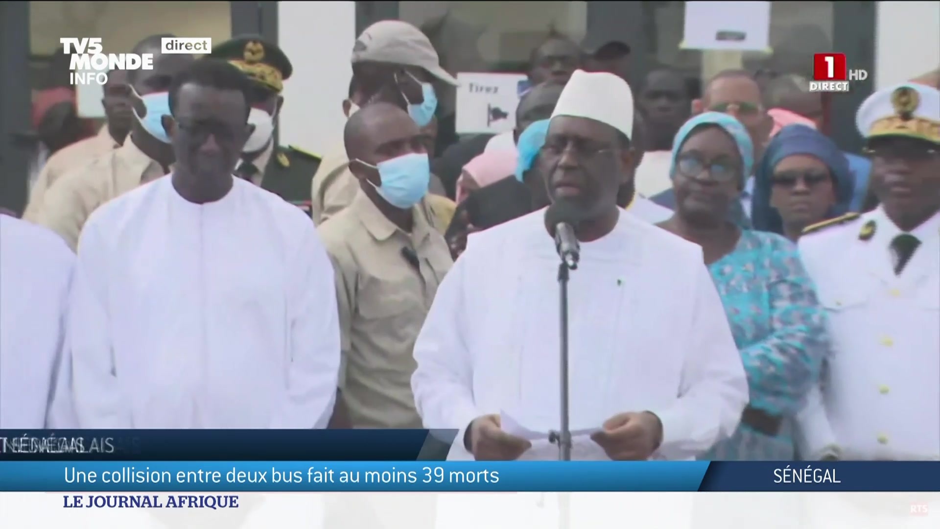 Le journal Afrique TV5MONDE on Twitter: "Au Sénégal, c'est l'accident le  plus meurtrier de ces dernières années. Le président, Macky Sall, vient de  décréter un deuil national de trois jours après une