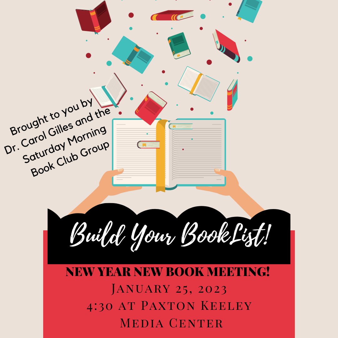 Mark your calendars and join us! 
New Books ?✔️ 
Award Winning titles?✔️
Snacks ✔️
Bring a friend and let's start the new year celebrating the best in books!