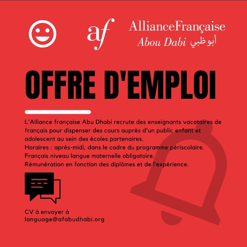 -L’Alliance Française est à la recherche des profs vacataires pour ses écoles partenaires. Est-ce que vous avez les expériences nécessaires ? Postulez-maintenant !