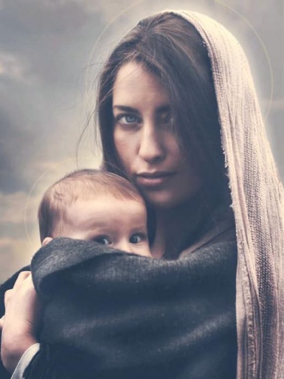 Sad to see folks protesting about vulnerable people seeking asylum. This mother sought refuge as an asylum seeker for her son. His name was Jesus……