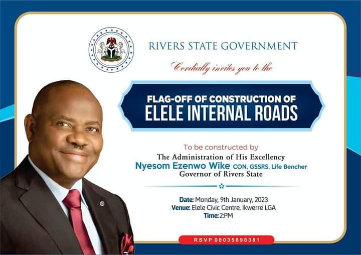 PORTHARCOURT_'s tweet image. #elele #riversstate 
09/01/2023
#govwike 
#ikwere