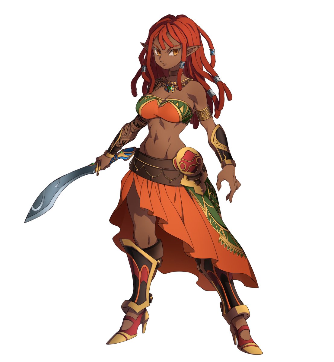 After surviving el culiacanazo 2.0 I'll be streaming again later today. Check it out if you have time.

A gerudo cutie
Character Design commission