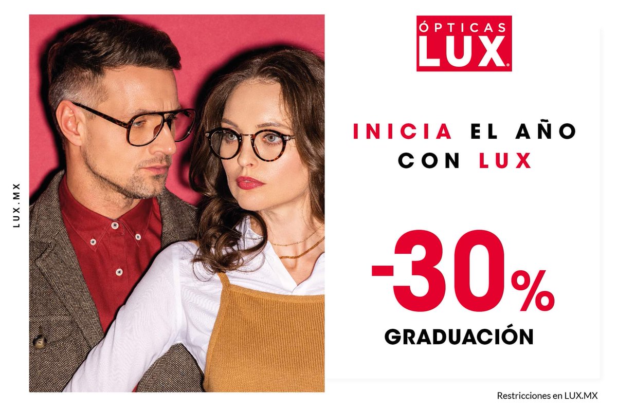PSatelite's tweet photo. ¡Por un año con más claridad y más estilo!👓
Visita hoy Lux y llévate tu nuevo par.
#Lux #gafas #añonuevo #descuentos #lucebien #PlaSa https://t.co/MgdhEIKy9D