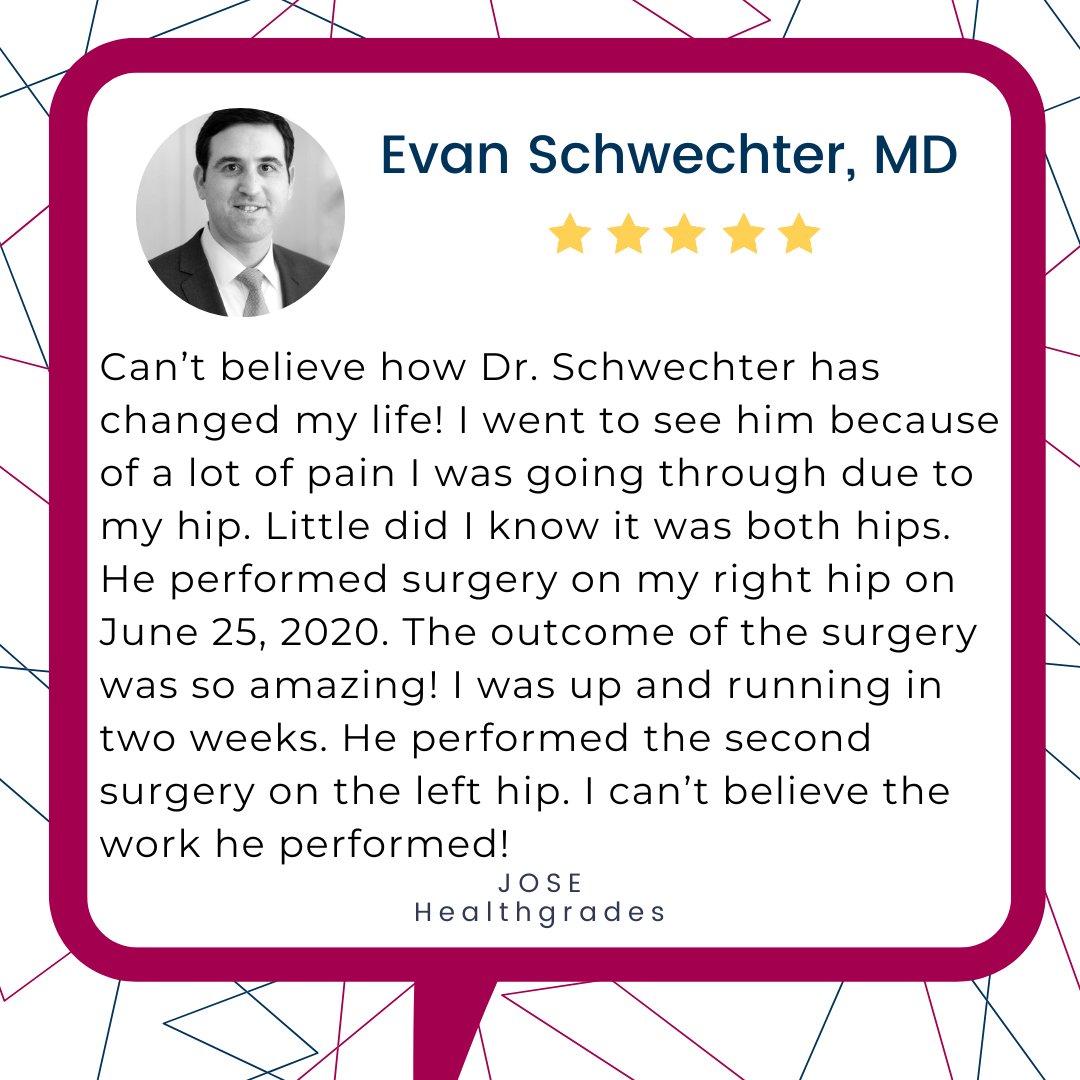 Dr. Evan Schwechter specializes in joint replacement surgery.

Learn more about his expertise and request an appointment:  montefiore-orthopedics.org/doctors/profil…

#orthopedics #MontefioreEinstein #NYC