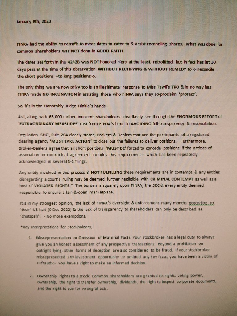 KittKittredge's tweet photo. $MMTLP #MMTLP #NextBridgeHydrocarbons
#FINRAFRAUD
#SEC
#MMAT
Please Retweet.. This is for all fellow shareholders in 'all tickers' that fight against the abuse in FREE & FAIR MARKETS.
We are in the position NOW to SET PRECEDENCE.
<<Retweet with Your Ticker>> https://t.co/905hu9X9jl
