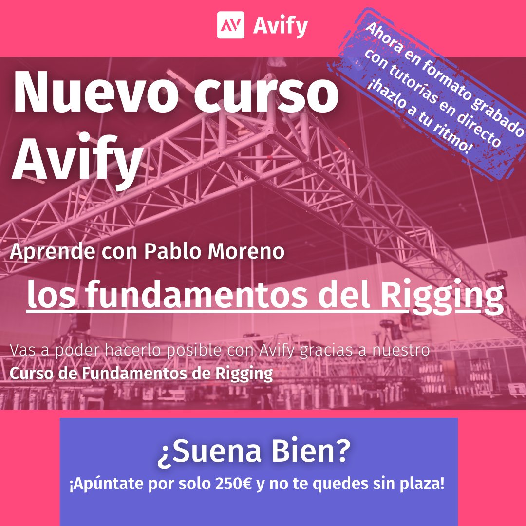 avifysolutions's tweet photo. Sabes que cuando cuelgas un foco en un truss estás haciendo rigging? no? sabes cómo hacerlo de manera segura?, si dudas en tus respuestas te recomendamos que no te pierdas esto!
Apúntate en https://t.co/Tm1A78klRn https://t.co/WnYDMDAw35