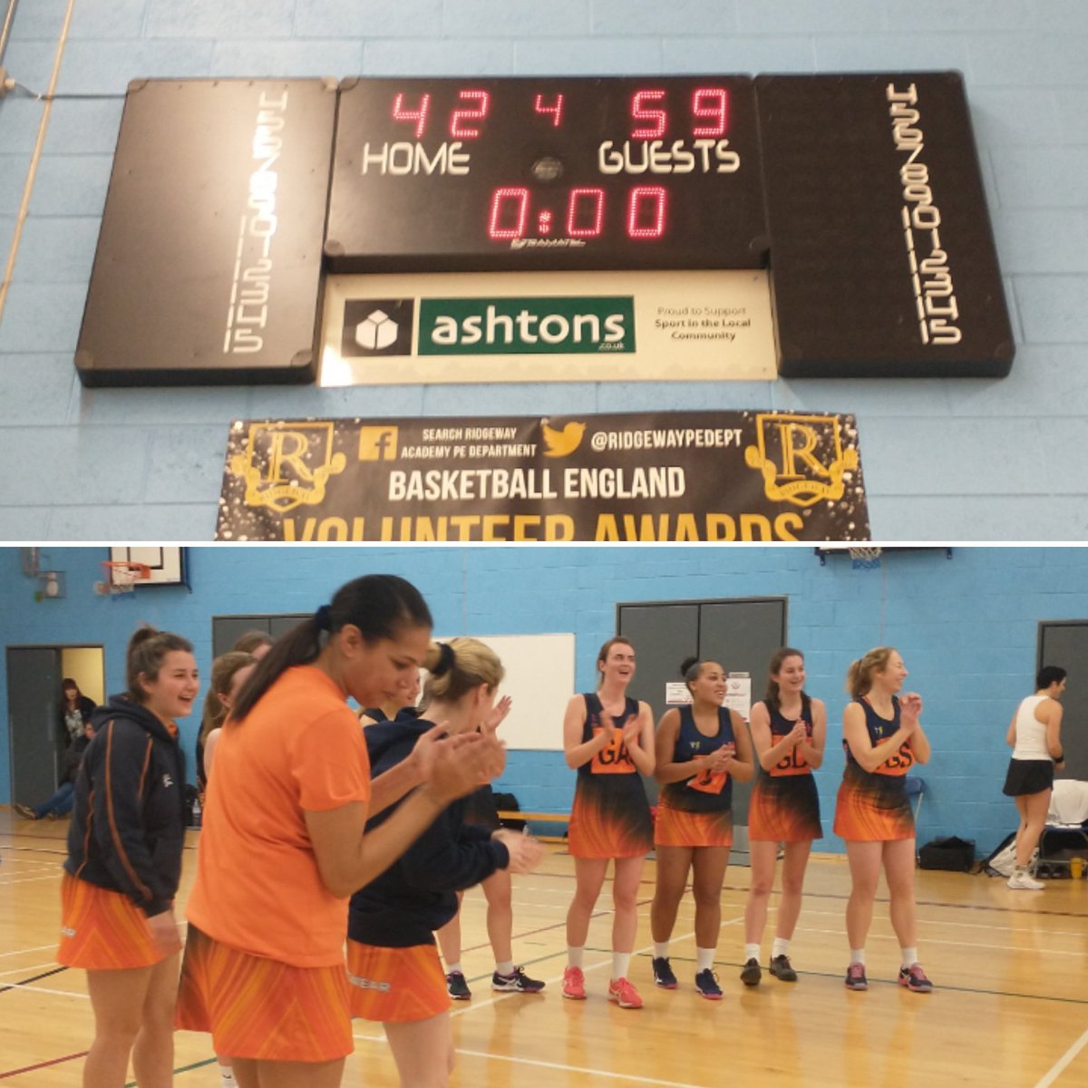 HertfordHornets's tweet photo. ππ§‘ First game back of 2023 saw the Navys take on Watford Prem. An excellent whole squad performance got them a superb WIN 59-42! Great to see the progress from the first game of the season! #netballisback #blueandorangeππ§‘ https://t.co/tGQHBaS8h3