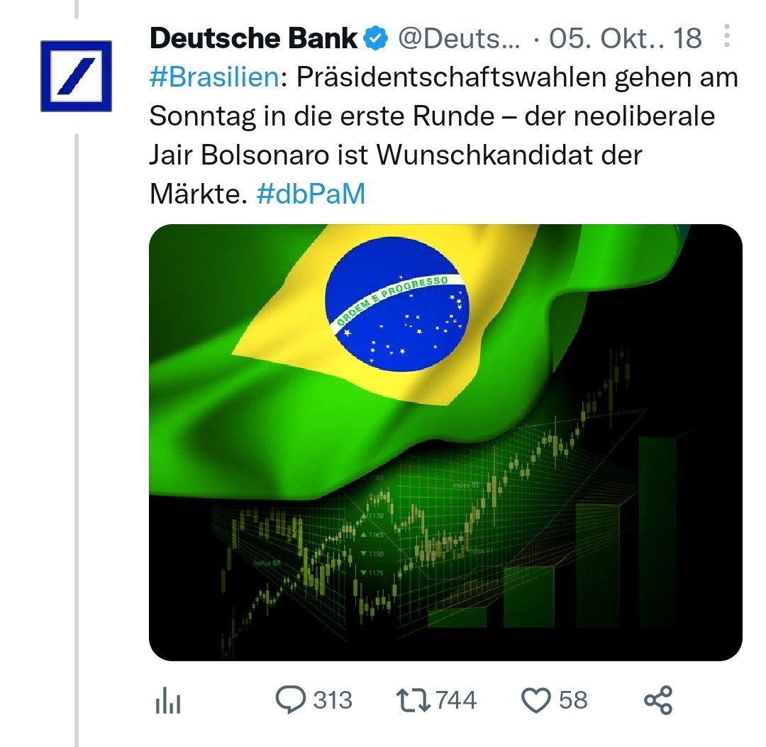 robert_fietzke's tweet image. Never forget, für wen Jair #Bolsonaro, dessen Anhänger gerade die wichtigsten Institutionen der brasilianischen Demokratie gestürmt und verwüstet haben, damals noch "Wunschkandidat" war.