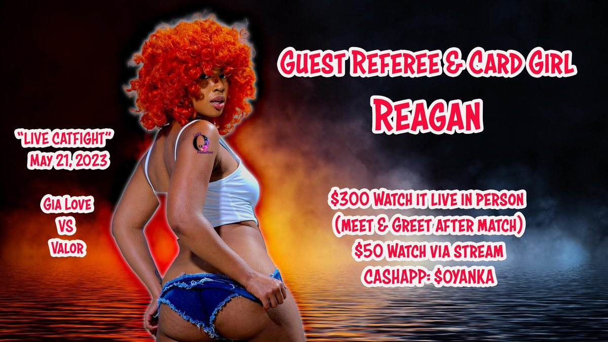 Lady_Oyanka's tweet photo. Our Guest Referee/Card Girl. Gia Love VS Valor @QueenGiaLove @valorcatfights @CreoleMelanin_ #WEBRINGIT #LIVEEVENTS #REALMODELS https://t.co/A8tR6JYjoN