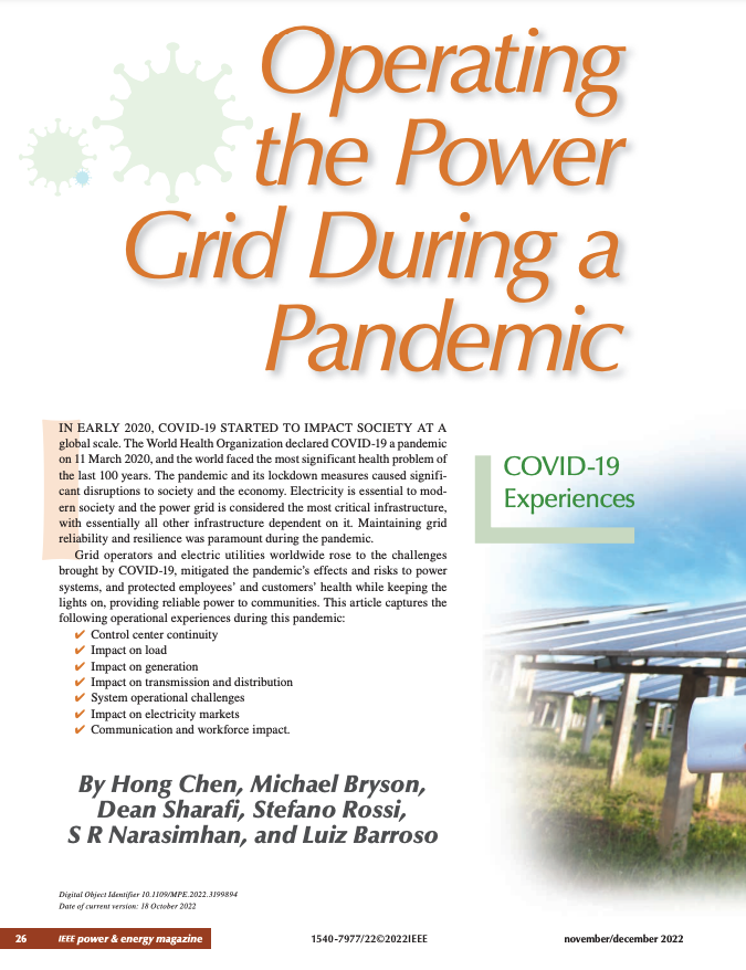 ieee_pes's tweet photo. 👉🏻 Check out! The latest IEEE Power & Energy Magazine Issue▶️https://t.co/9XXOg4MhED
👉🏻 FREE Open Article: Operating The Power Grid During A Pandemic▶️ https://t.co/tWJZqQff4y
...
#ieeepes #power #energy #openarticle #powergrid https://t.co/16URdc3DOb