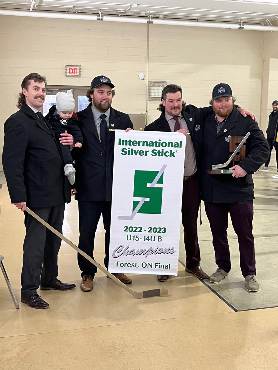 Thanking these coaches for their enormous dedication to our boys team. Huge time and financial commitment.  Enjoy the moment.  <a href="/StMarysMHA/">StMarys Minor Hockey</a> <a href="/ForestSilverSti/">Forest Silver Stick</a>