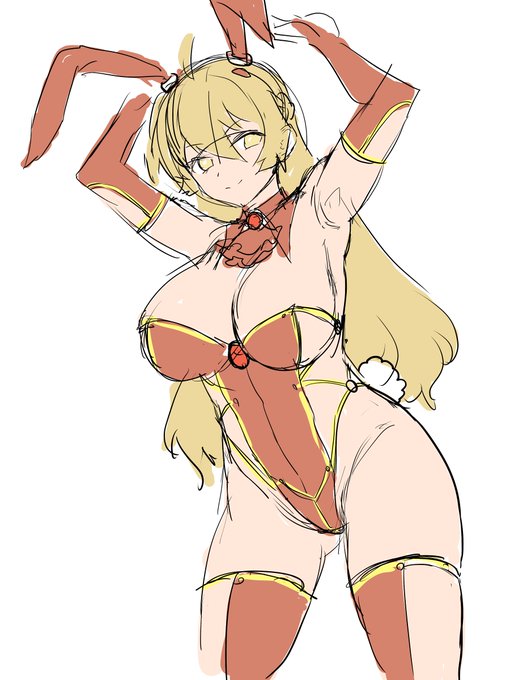 バニー魔女っ子ちゃんのラフとか… 