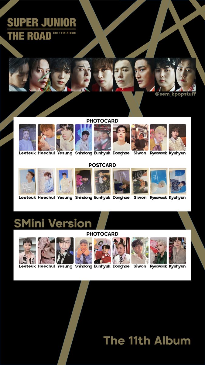 Photocard List | Super Junior | The Road] Update: 2023-01-08 #슈퍼
