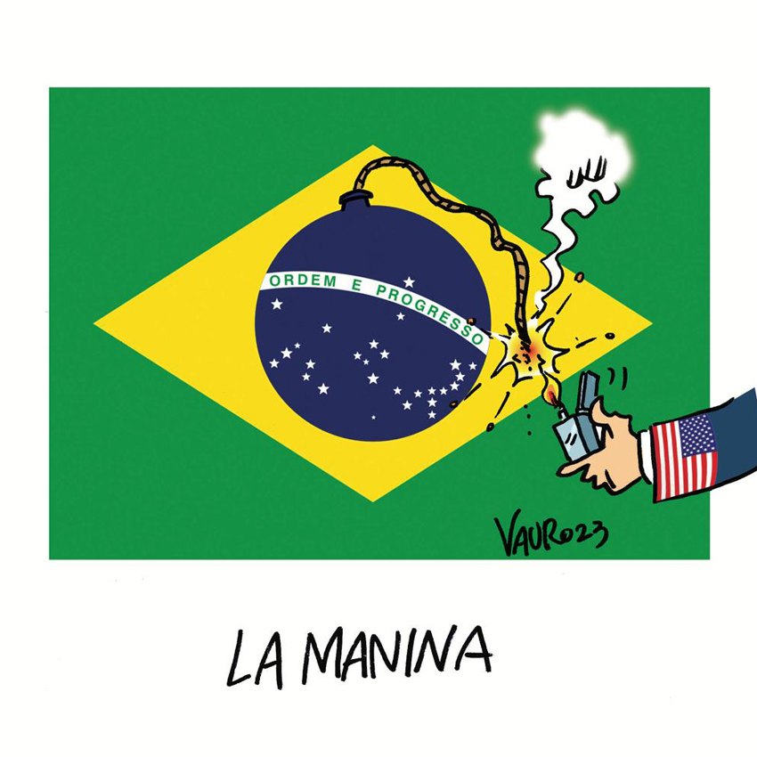 ULTIM'ORA 🔴 #BRASILE #Lula 
La nuova vignetta di Vauro #8gennaio 
vaurosenesi.it