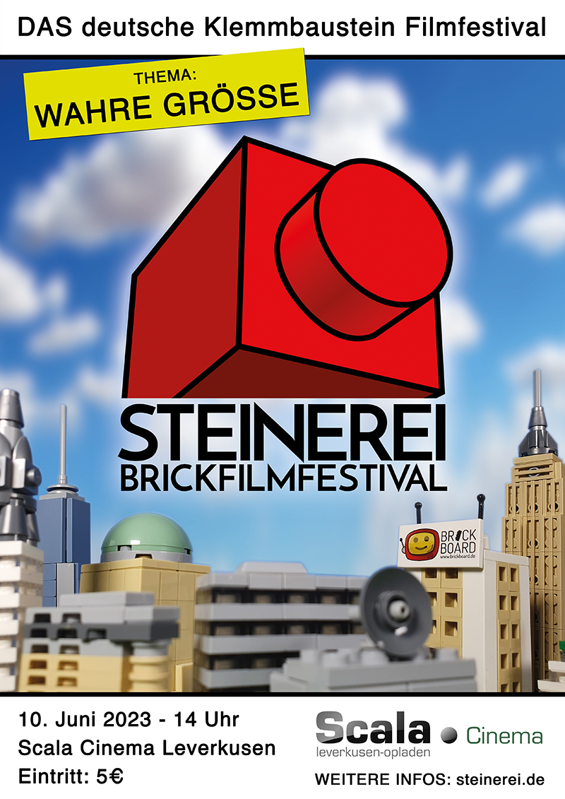 STEINEREI 2023
DAS Brickfilmfestival in Leverkusen!