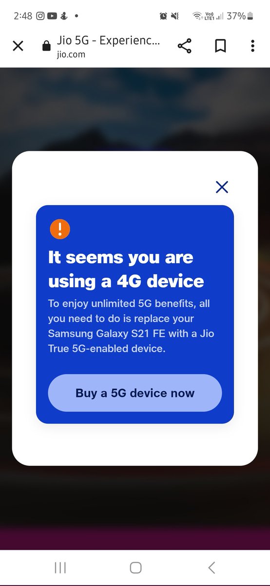 sahilbe2011's tweet photo. @SamsungIndia can you help me to access 5g in my phone ? https://t.co/eyB9PYT21t