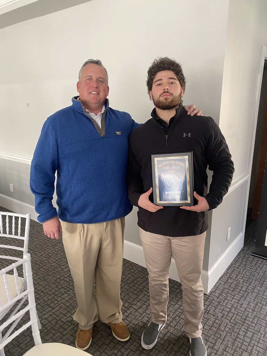 Thank you coaches for Defensive MVP! <a href="/WalpoleFootball/">Walpole Football</a>  <a href="/WalpoleHS/">Walpole High School</a>  <a href="/coachsullivan63/">chris sullivan</a>