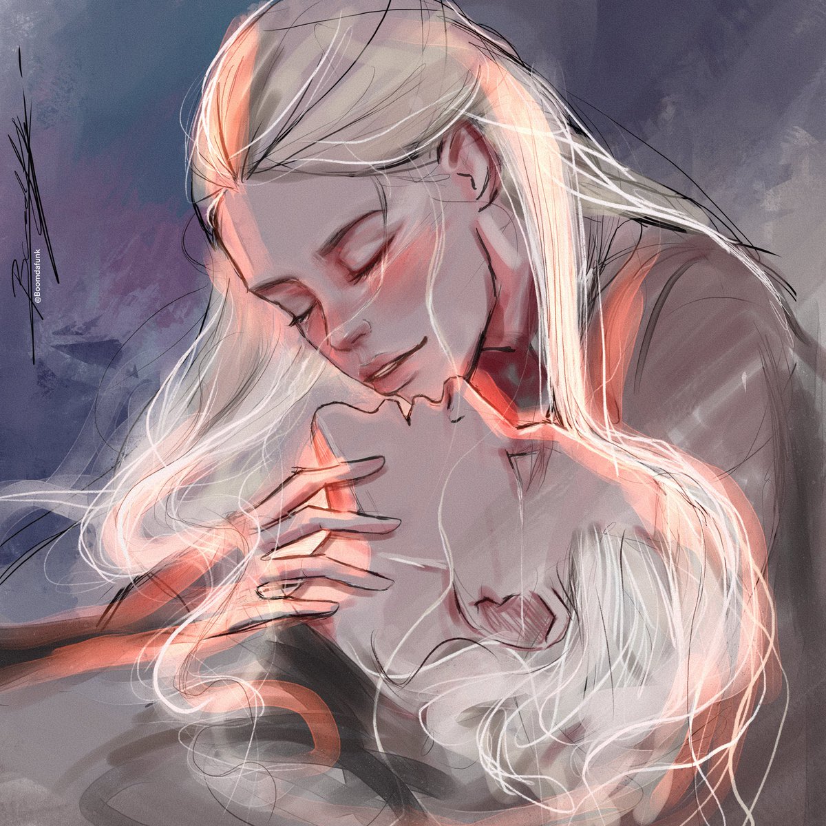 Boomdafunk's tweet photo. - Our warmth - #daemyra #houseofthedragon #hotd #rhaenyratargaryen #daemontargaryen #targaryen #fanart #daemyrafanart #fanartist #art #illustration https://t.co/jezeasq8nb